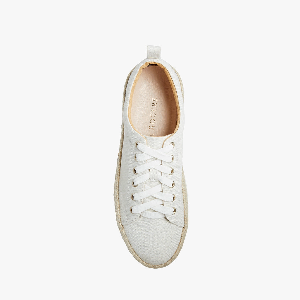 Casual Comfort Shoes Mia Canvas Low Top Platform Sneaker