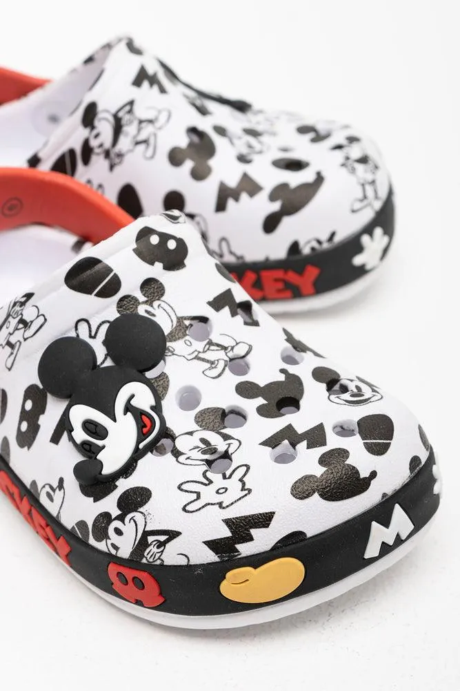 Mickey Mouse Clog White