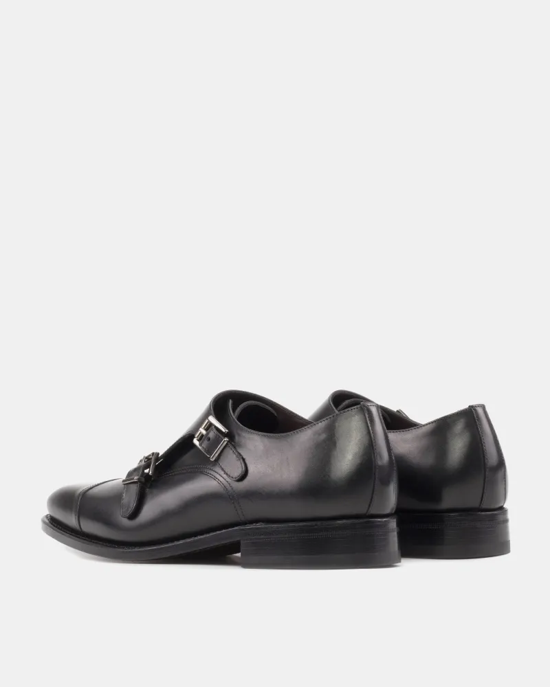 Stage Mode Black Double Monk Strap