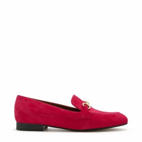 Comfortable fit Vend?me Fleur fuchsia suede loafers