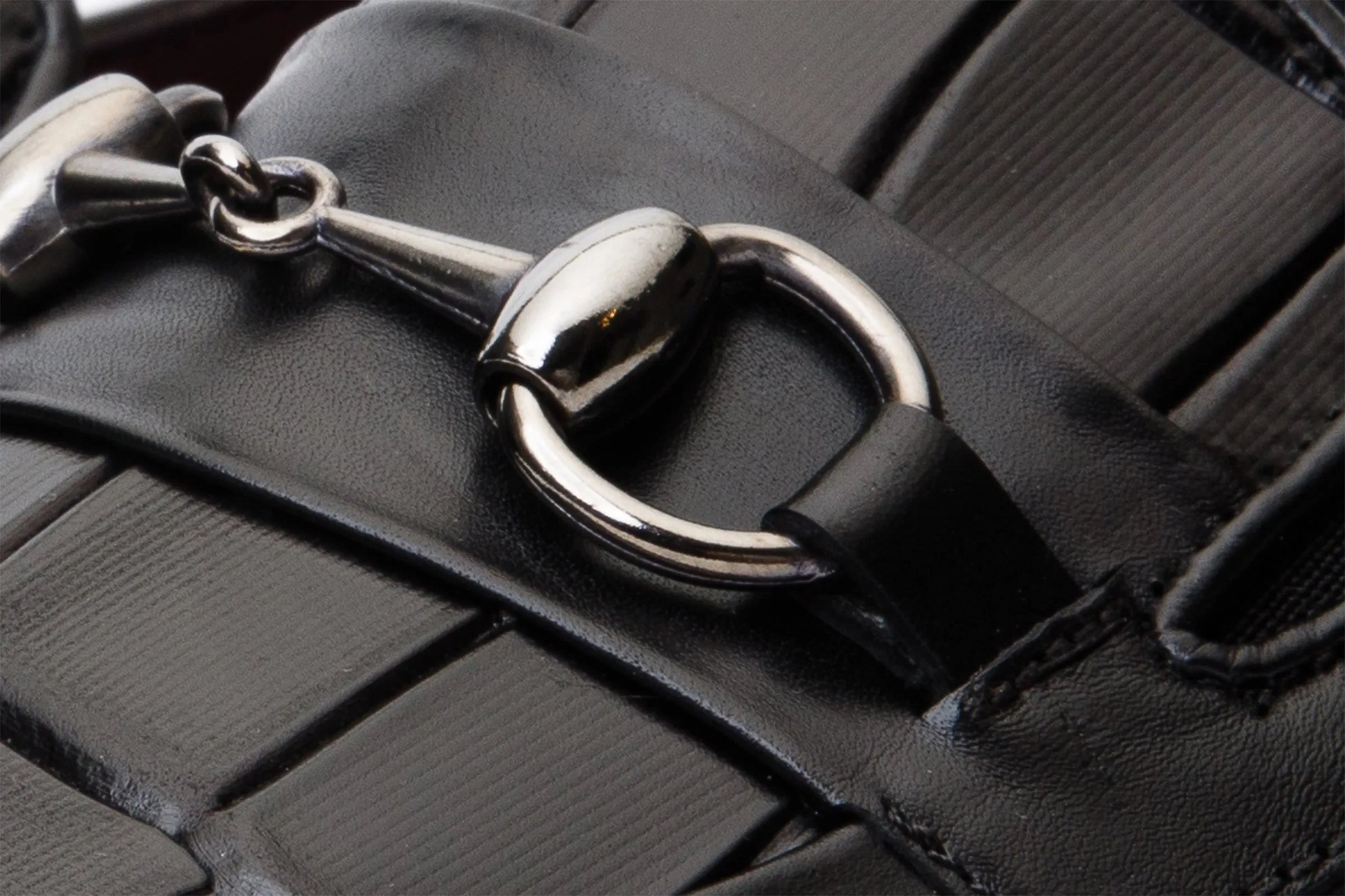 The Pusan Black Leather Bit Loafer Men Shoe Final Sale! Breathable Leather Construction