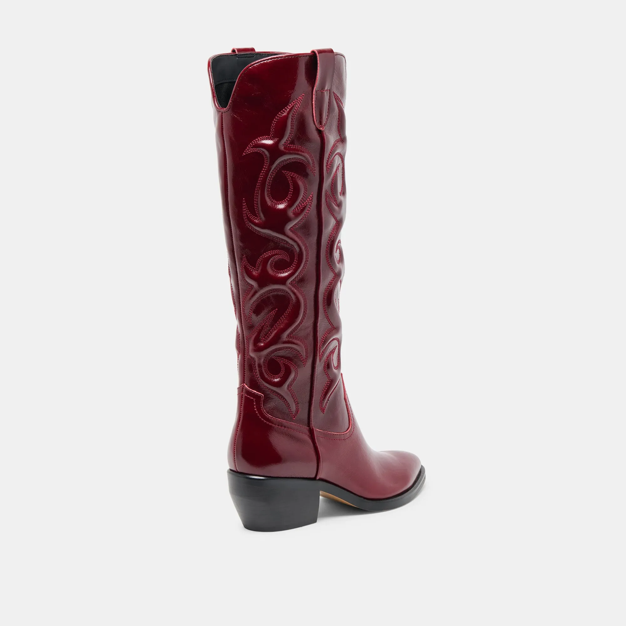 Air Flow Ultimate Durability MIRLA WIDE CALF BOOTS OXBLOOD LEATHER