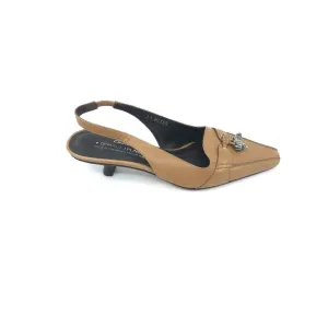 Mixer Camel Leather Donald Pliner Slingback Pumps