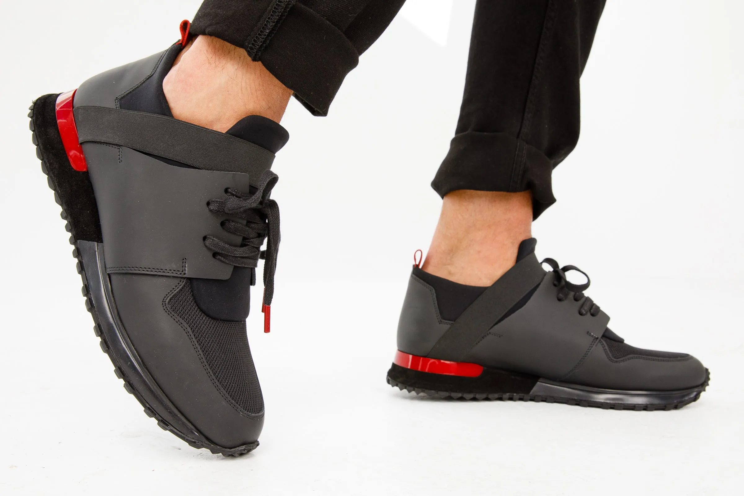 Torsion Stability Systems The Reno Black & Red Leather Men  Sneaker Final Sale!
