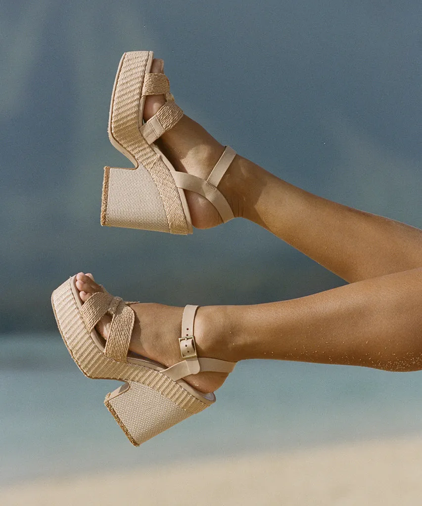 Instant Confidence Pack Easy CALE HEELS LT NATURAL RAFFIA