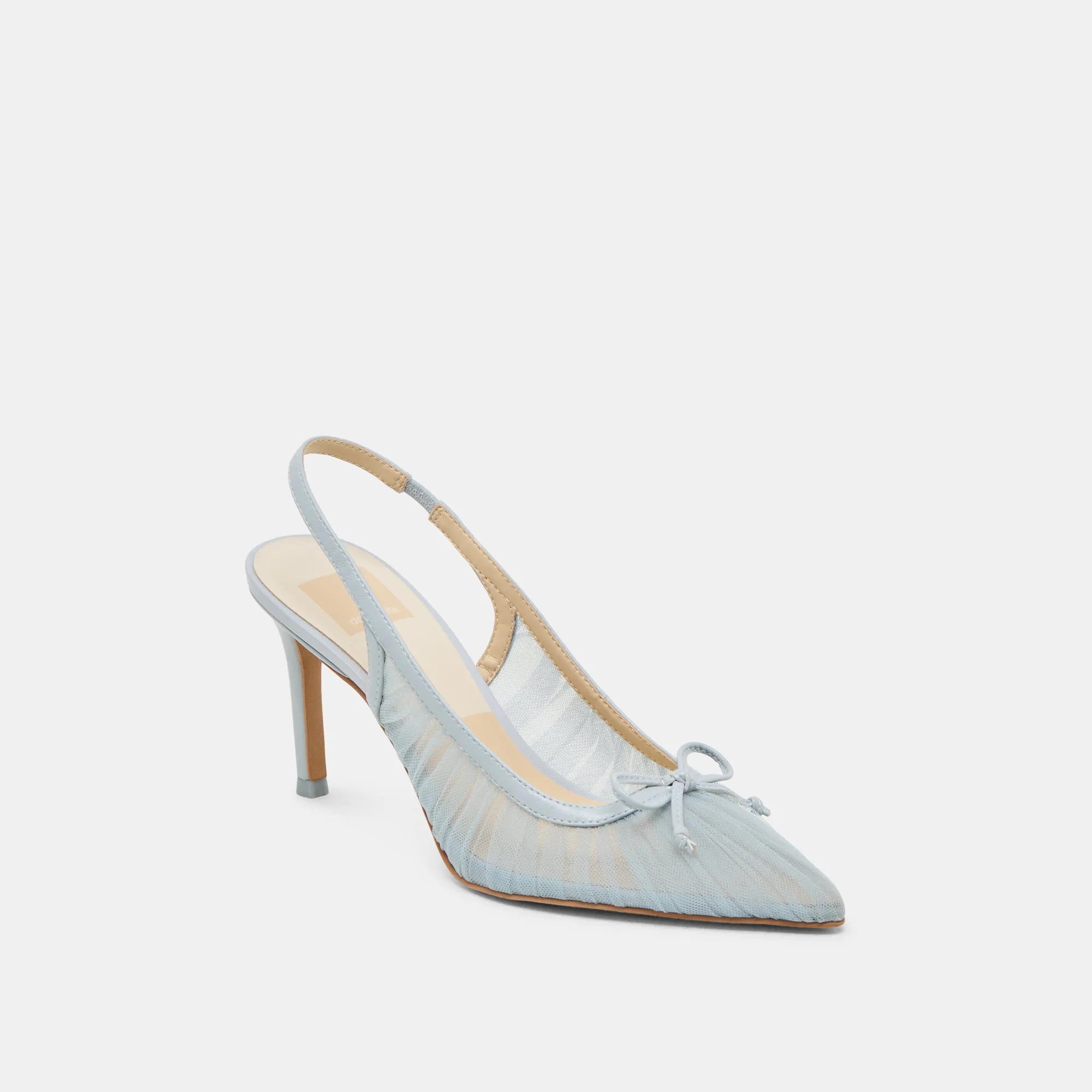 Stiletto Heel YELA HEELS LIGHT BLUE TULLE