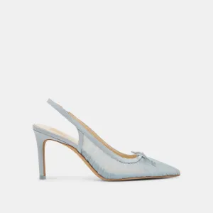 YELA HEELS LIGHT BLUE TULLE Delicate Heel