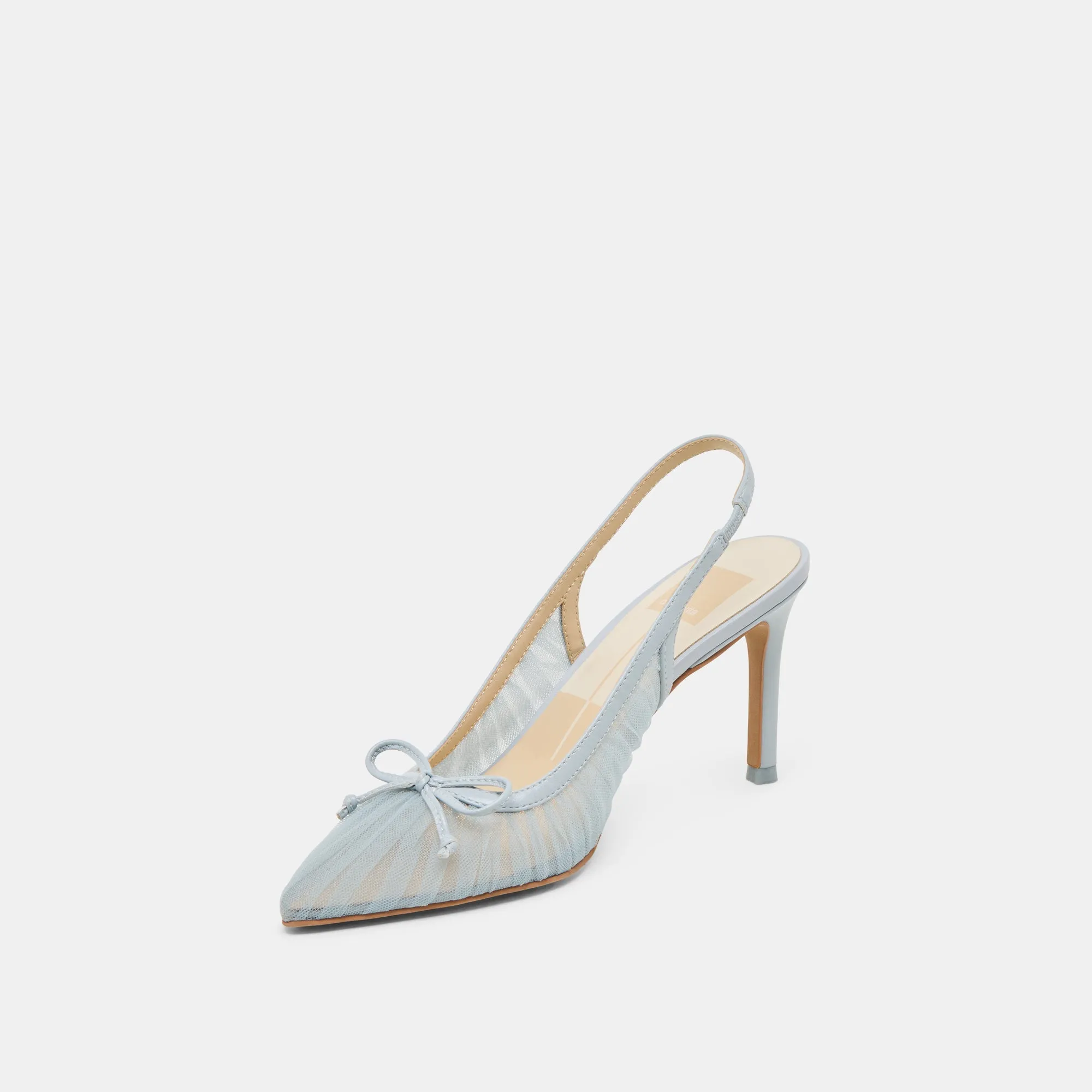 YELA HEELS LIGHT BLUE TULLE Iconic design