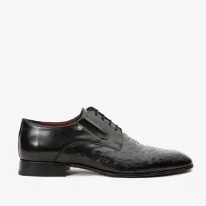 Guest Shade The Porto Alegre Black Leather Derby Men Shoe