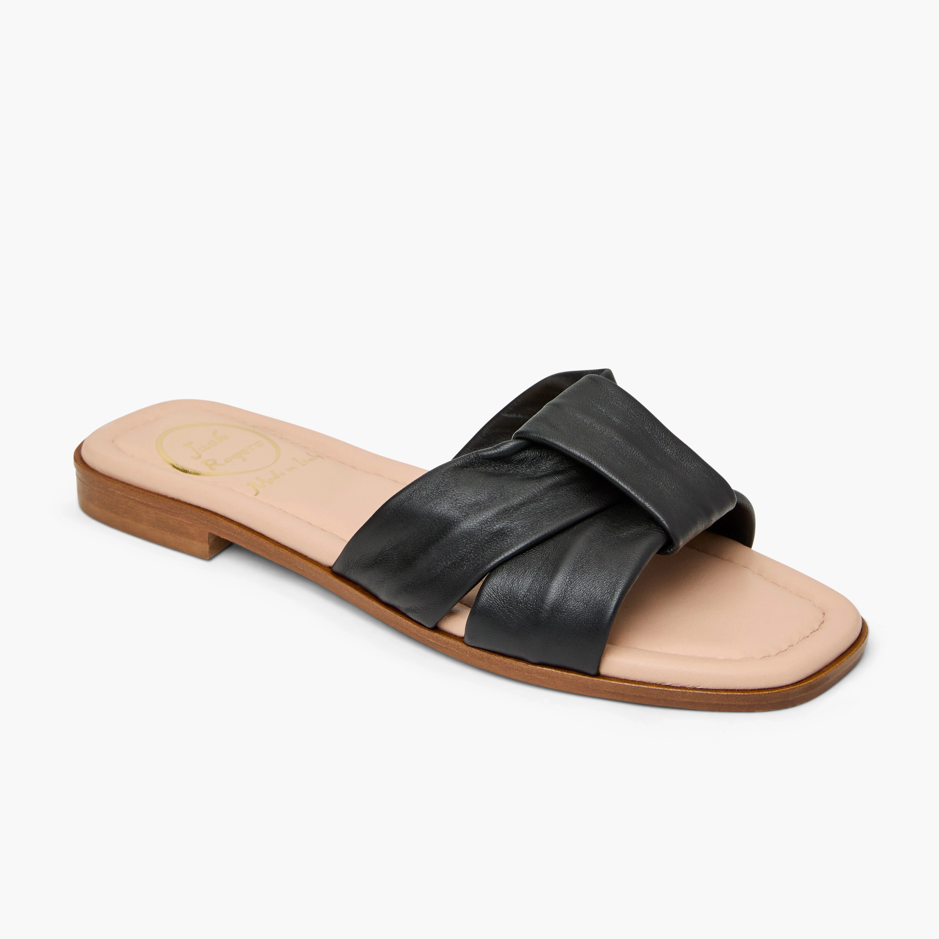 Grip Tread Monica Italian Leather Slide