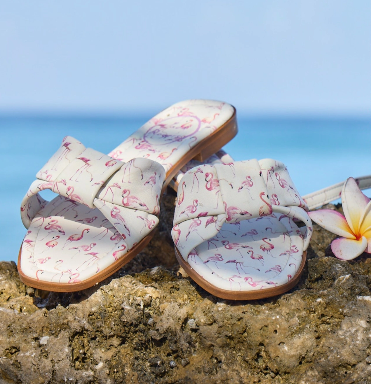 Monica Italian Leather Slide Outdoor Adventure Mesh Upper