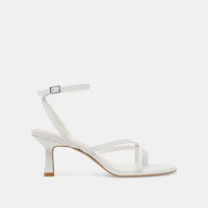 Light Step MORAH WIDE HEELS TRUE WHITE LEATHER