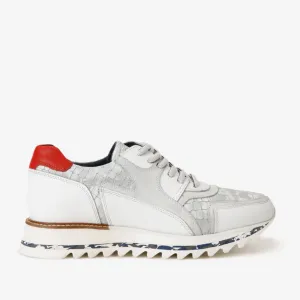 Fitted touch The Cakarta White Leather Men Sneaker FINAL SALE!