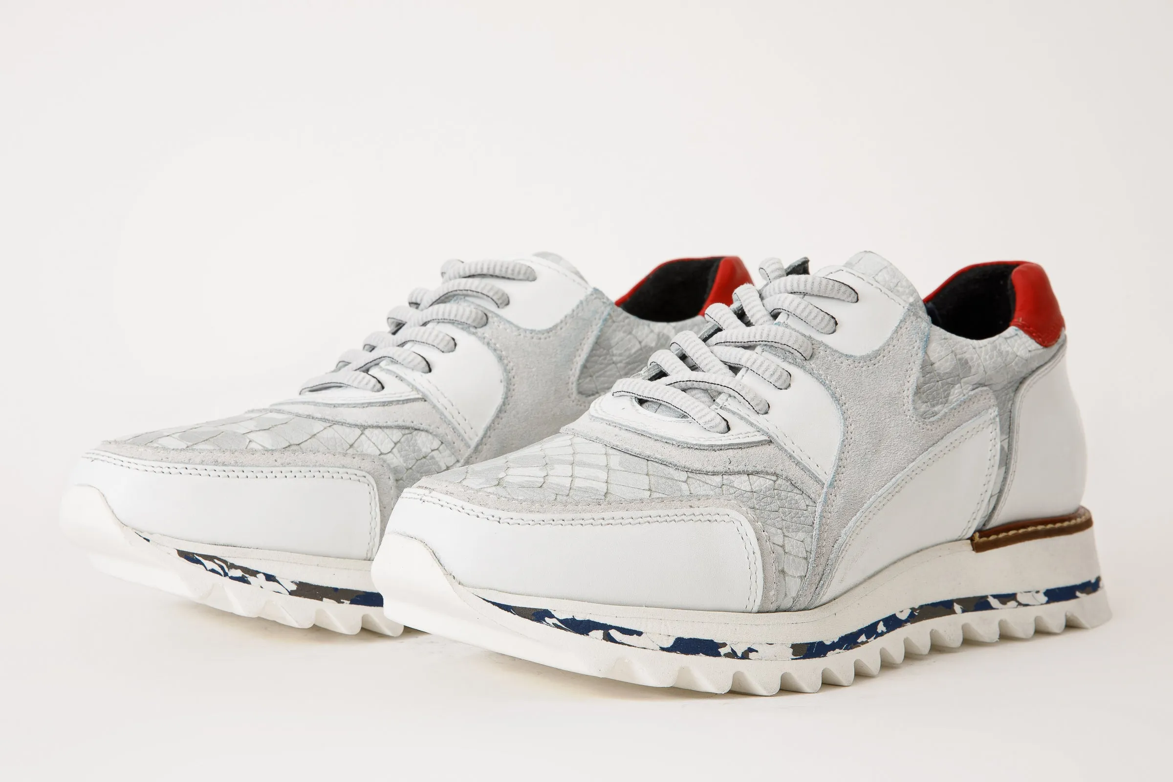 Fashion Comfort The Cakarta White Leather Men Sneaker FINAL SALE!