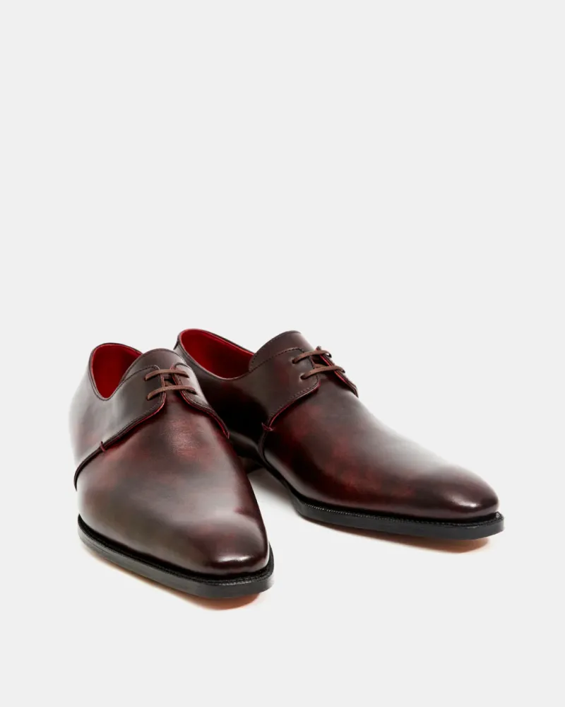 Museum Oxblood Leather Derby Dress Shoe Effort Mode