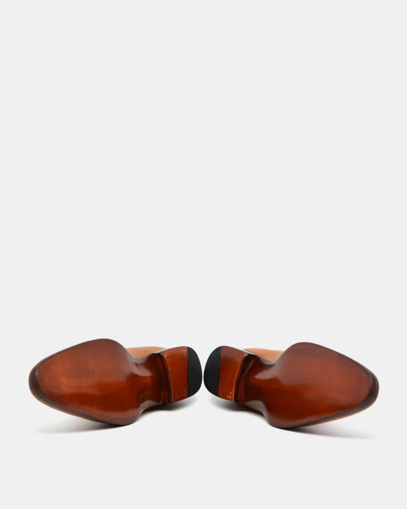 Mustard Patina Wholecut Oxford Sturdy Made