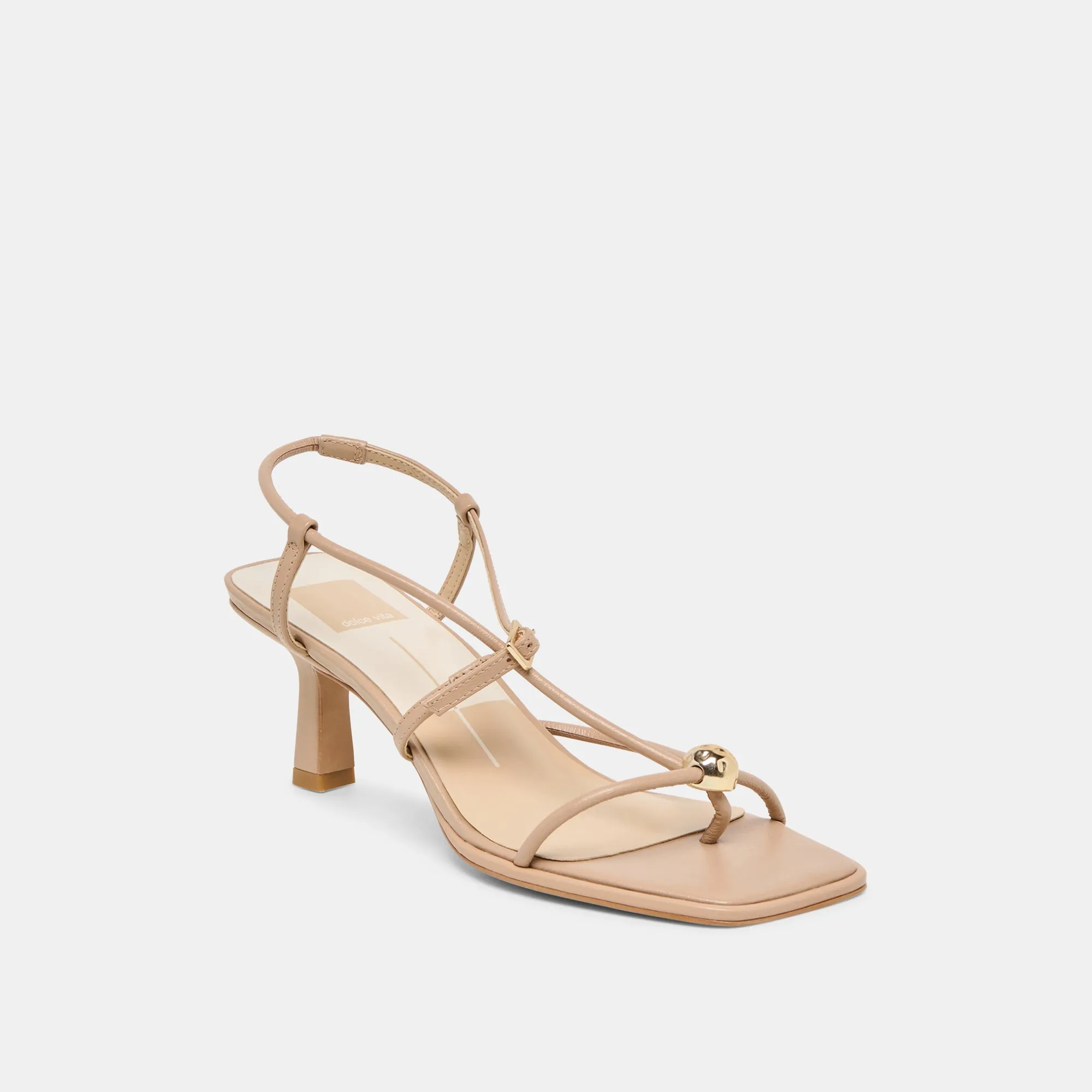 MYLEE HEELS LIGHT TAN LEATHER Delicate Heel