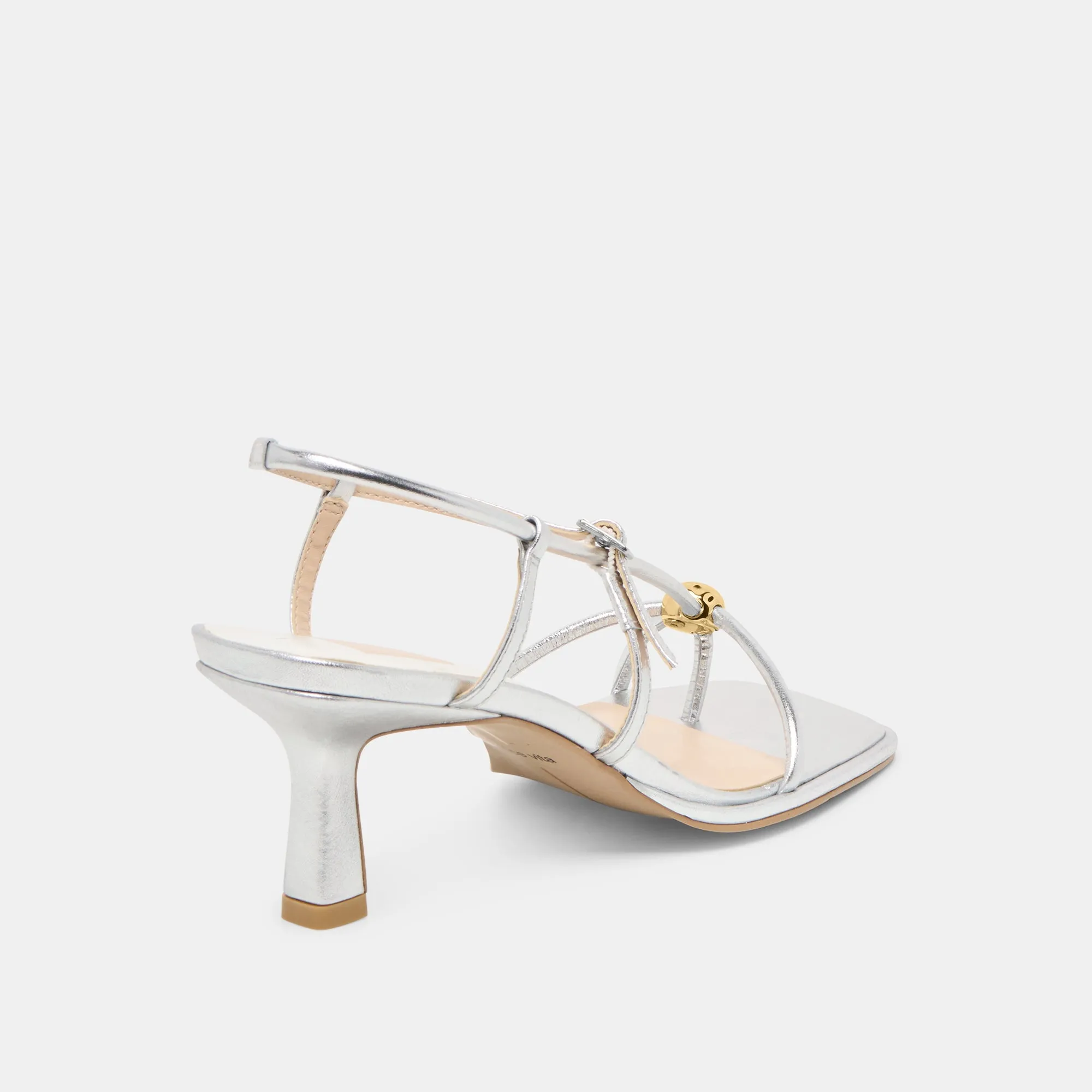 Comfy Dress Shoes City Spark MYLEE HEELS SILVER DISTRESSED LEATHER