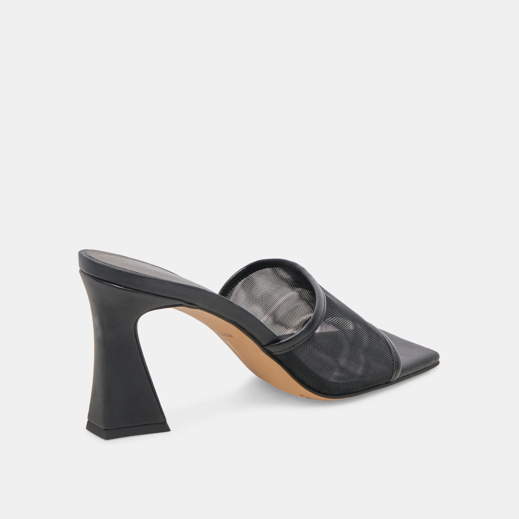 Peep Toe Shock Pad NARDA HEELS ONYX MESH