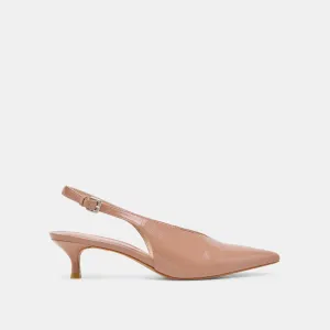 Body Proud Paris Glow ALENNA HEELS WHISKEY CRINKLE PATENT