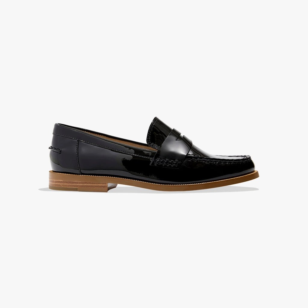 Tipson Leather Penny Loafer Rubber Sole Trendy