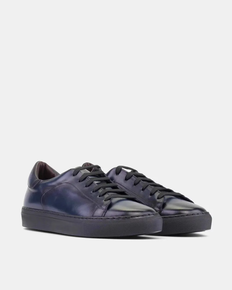 Fit Daily Padded interior Navy Dress Sneaker in Black Soles