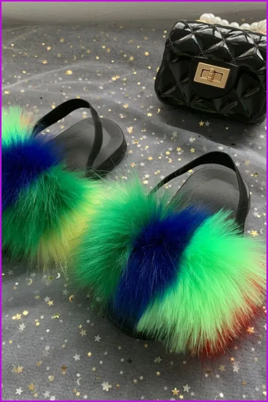 New Colorful Kids Sandal And Bag Set F2339