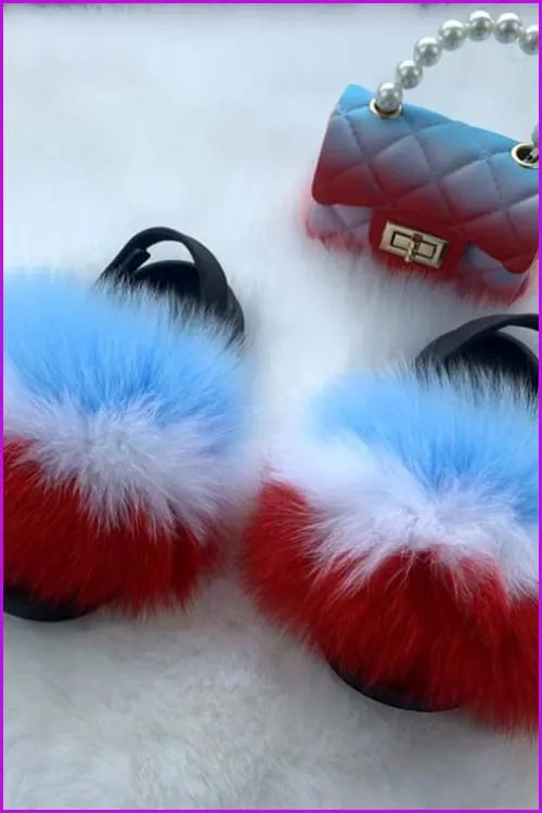 New Colorful Kids Sandal And Bag Set F2339