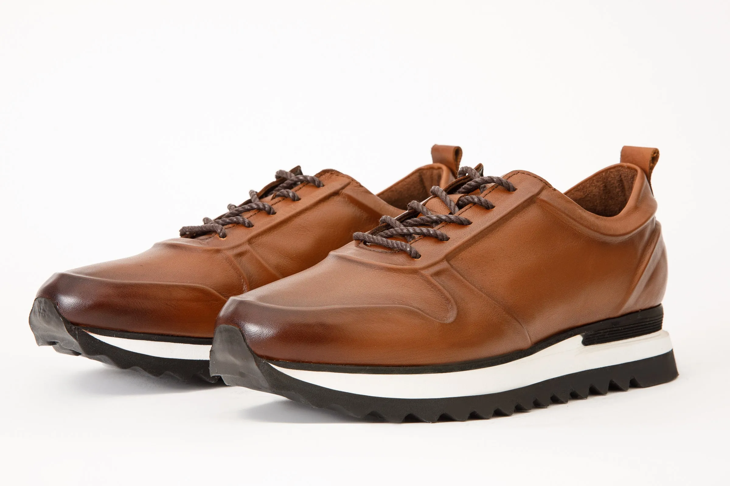 The Barnett Tan Leather Men Sneaker Final Sale! Puncture Resistant Plate