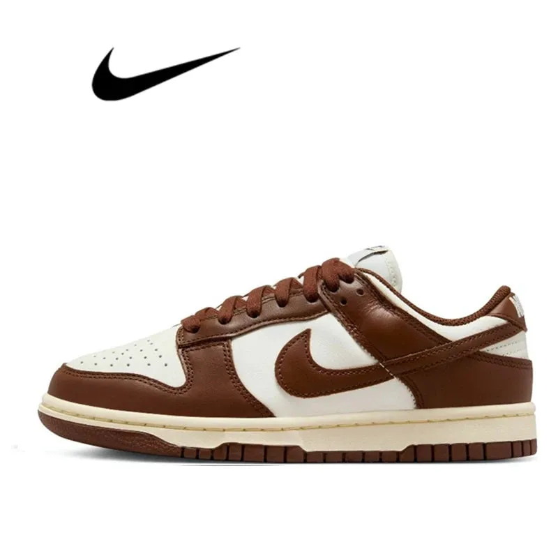 Nike Dunk Retro Black & White Skate Shoes - Genuine Leather, Non-Slip, Comfortable Classic Sneakers for Men & Women