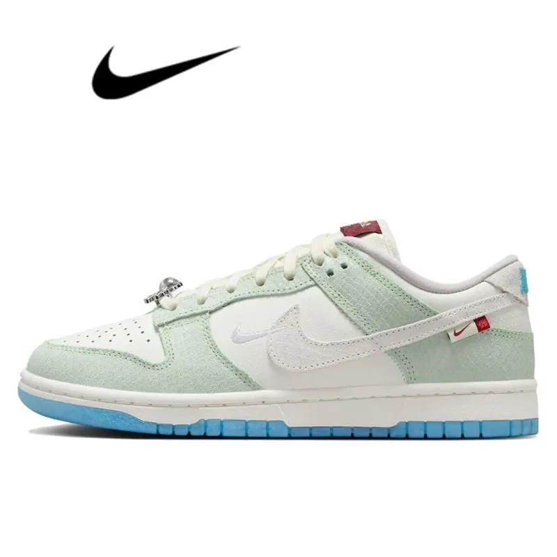 Nike Dunk Retro Black & White Skate Shoes - Genuine Leather, Non-Slip, Comfortable Classic Sneakers for Men & Women