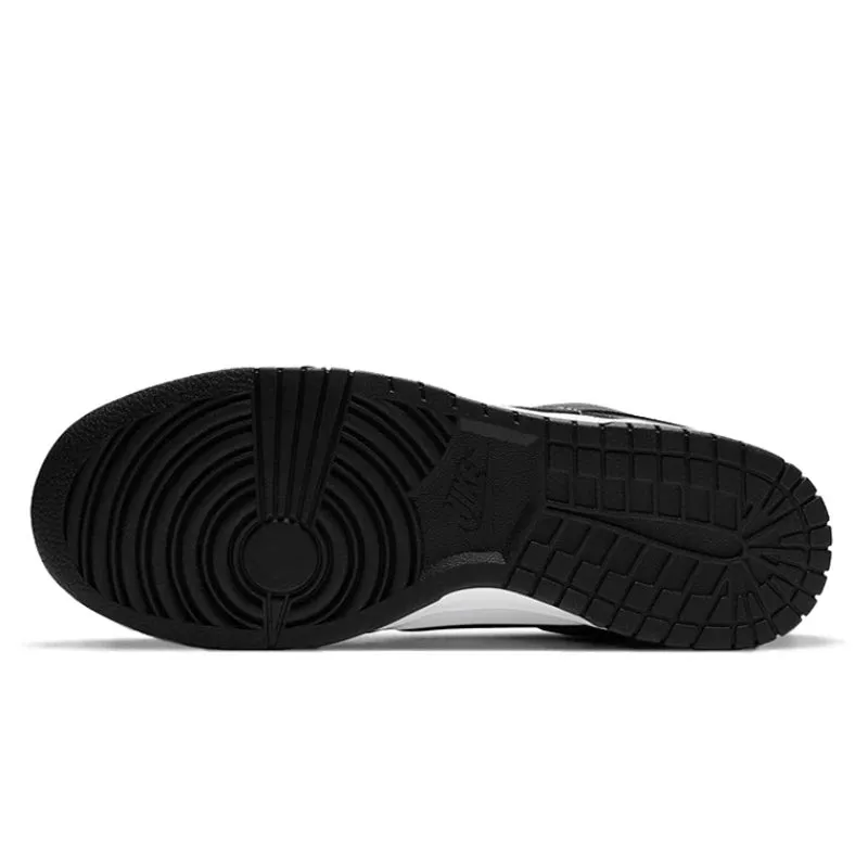 Nike Dunk Retro Black & White Skate Shoes - Genuine Leather, Non-Slip, Comfortable Classic Sneakers for Men & Women