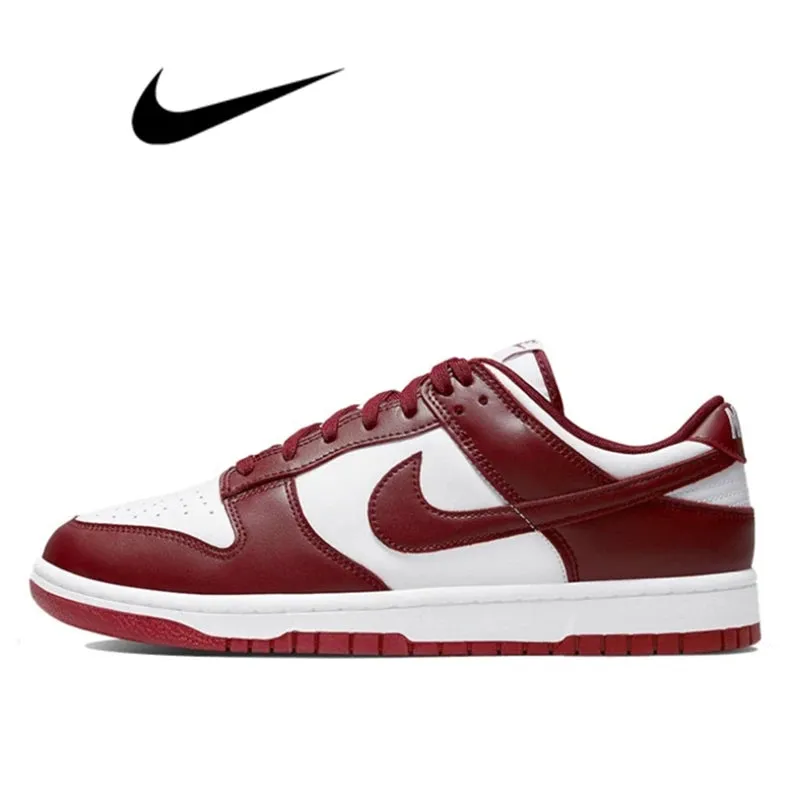 Nike Dunk Retro Black & White Skate Shoes - Genuine Leather, Non-Slip, Comfortable Classic Sneakers for Men & Women
