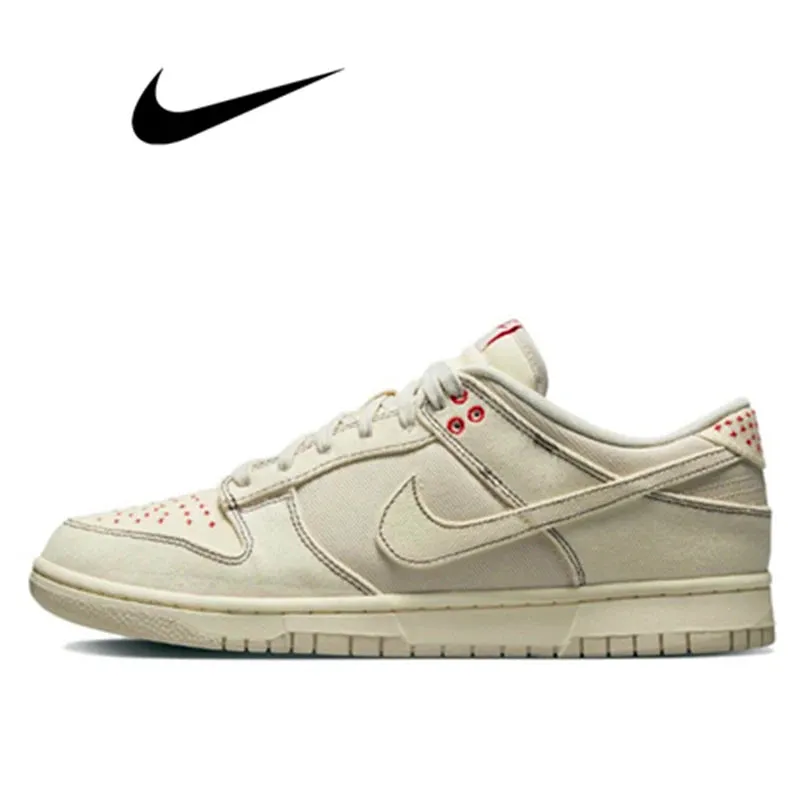 Nike Dunk Retro Black & White Skate Shoes - Genuine Leather, Non-Slip, Comfortable Classic Sneakers for Men & Women