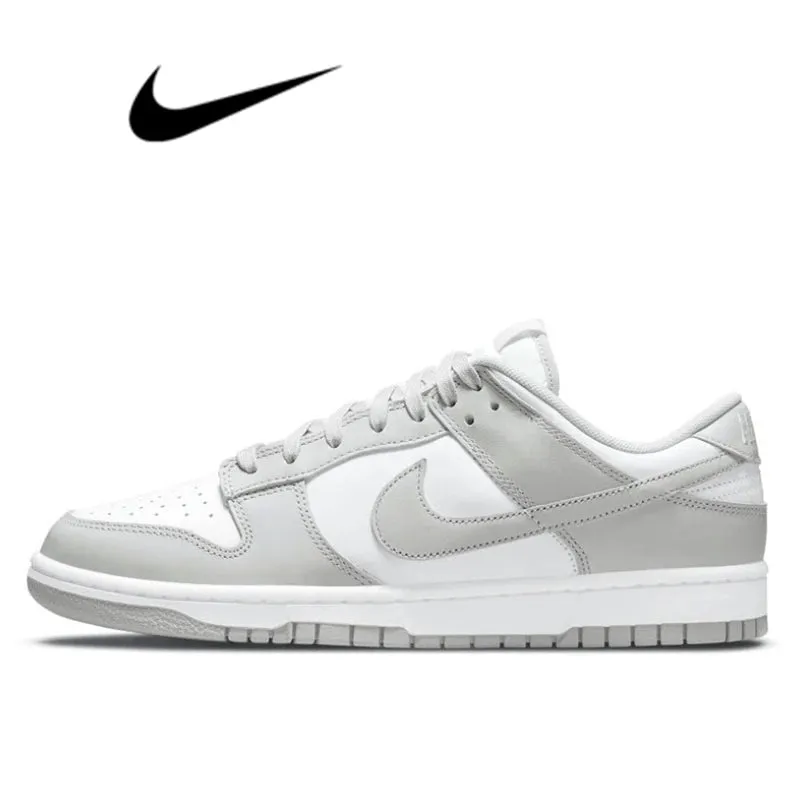 Nike Dunk Retro Black & White Skate Shoes - Genuine Leather, Non-Slip, Comfortable Classic Sneakers for Men & Women