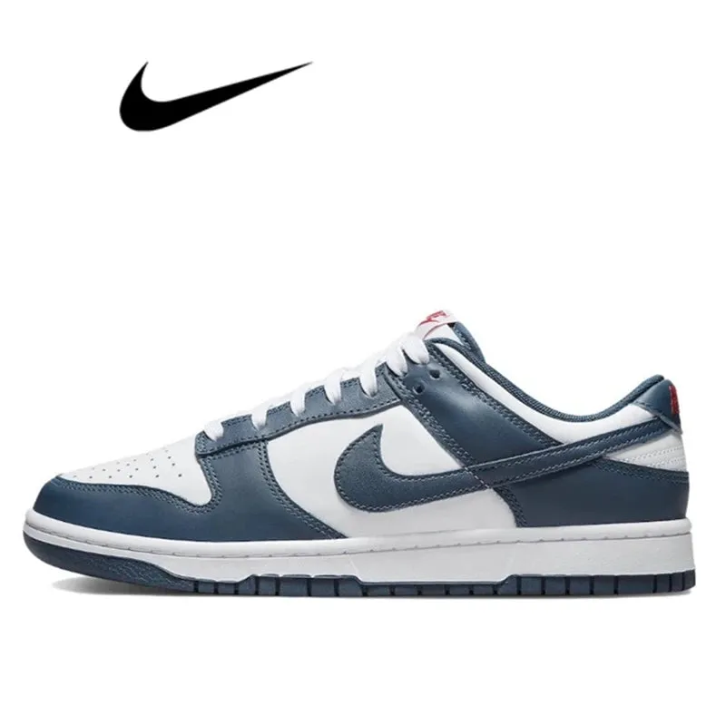 Nike Dunk Retro Black & White Skate Shoes - Genuine Leather, Non-Slip, Comfortable Classic Sneakers for Men & Women
