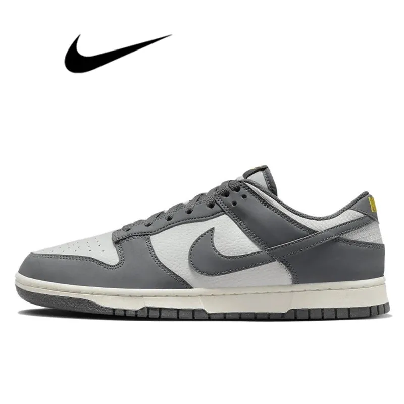 Nike Dunk Retro Black & White Skate Shoes - Genuine Leather, Non-Slip, Comfortable Classic Sneakers for Men & Women