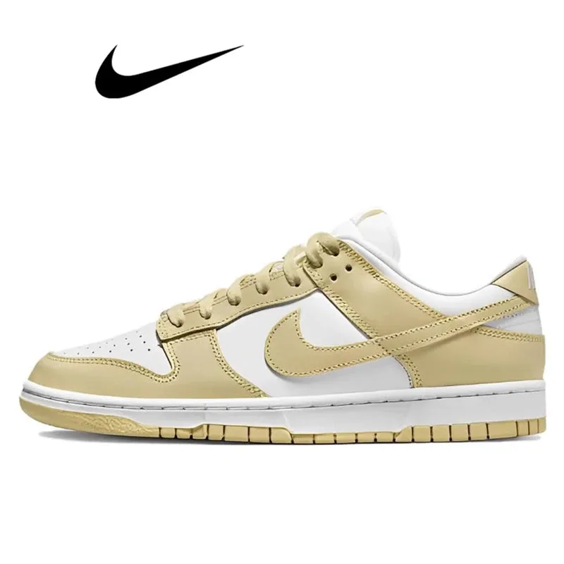 Nike Dunk Retro Black & White Skate Shoes - Genuine Leather, Non-Slip, Comfortable Classic Sneakers for Men & Women