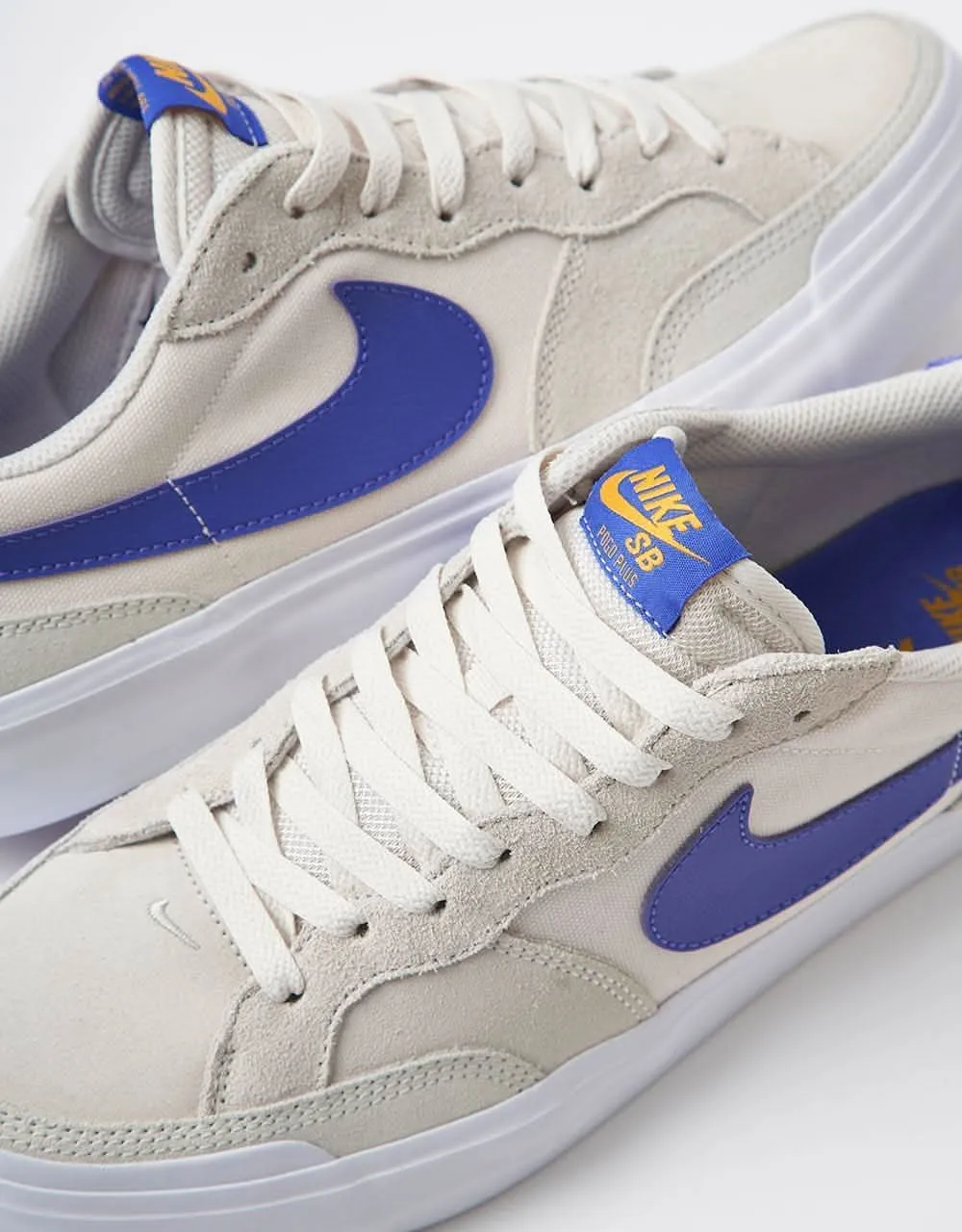 Nike SB Zoom Pogo Plus Skate Shoes - Phantom/Persian Violet-Light Bone-University Gold-White