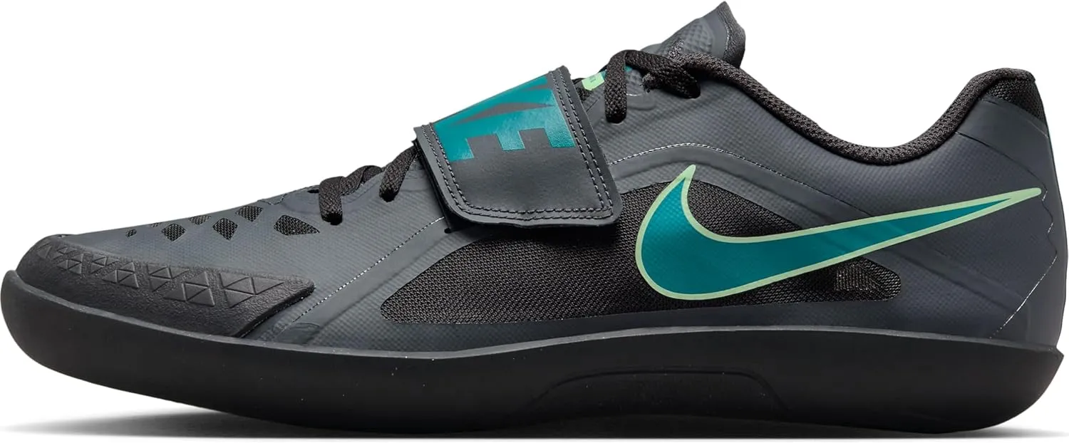 Nike Zoom Rival SD 2 Track & Field Throwing Shoes (FZ9665-001, Black/Electric Algae/Bright Spruce/Volt) Size 7