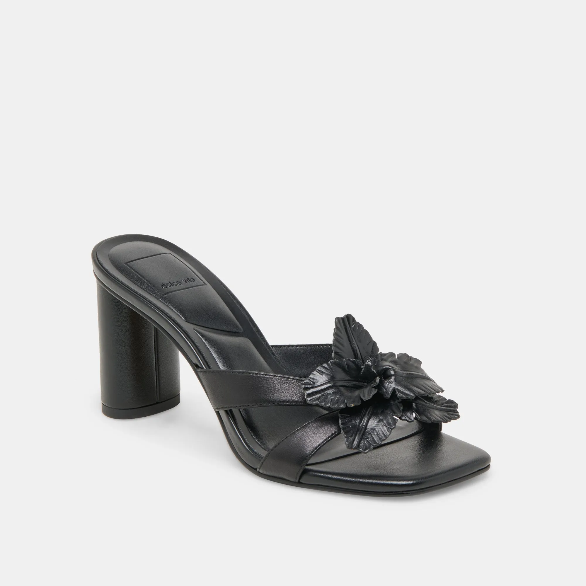 NIKIL HEELS BLACK LEATHER Timeless Beauty