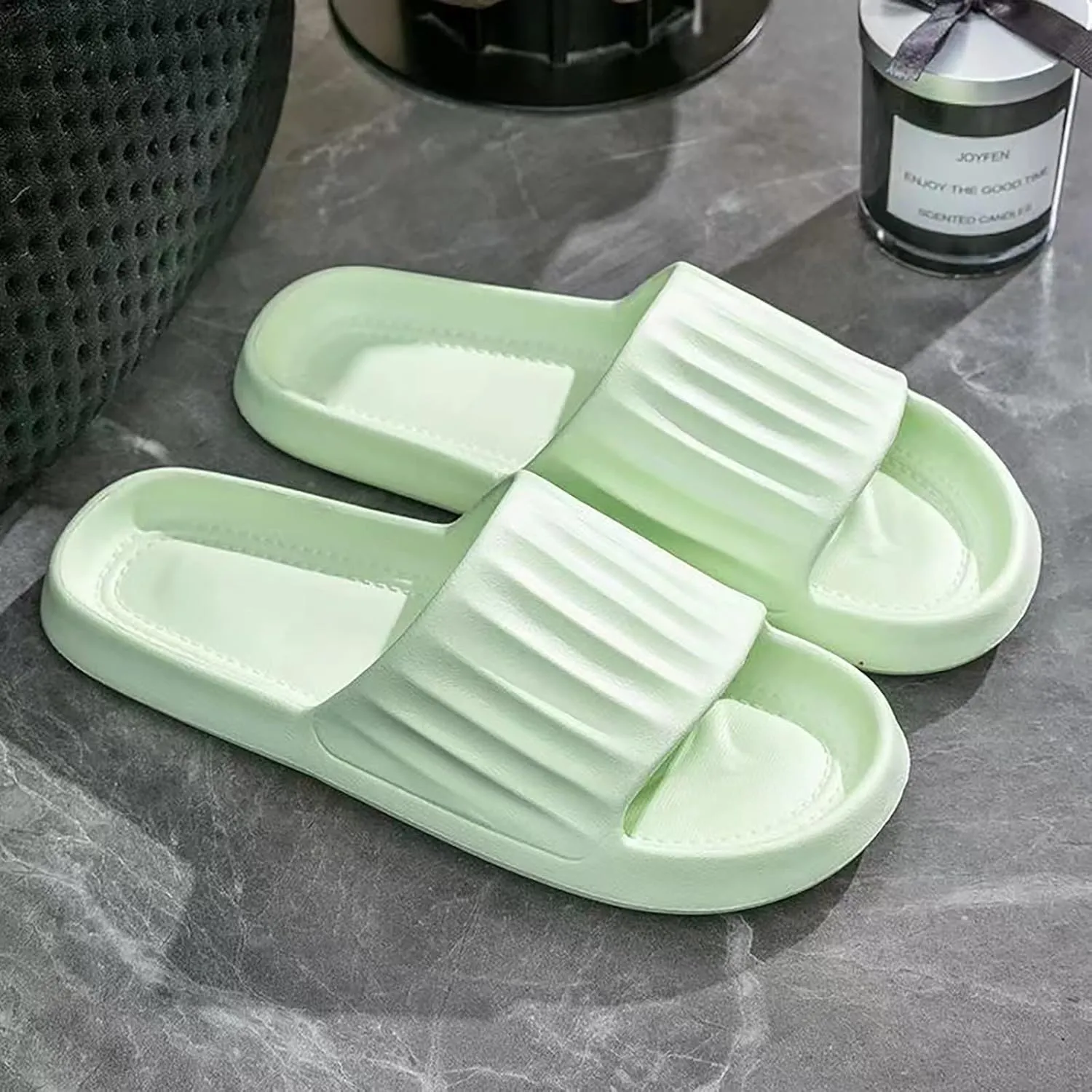 Non Slip Shower Shoes for Women House Slides Shower Sandals Versatile Sandals Pillow Slippers for Women