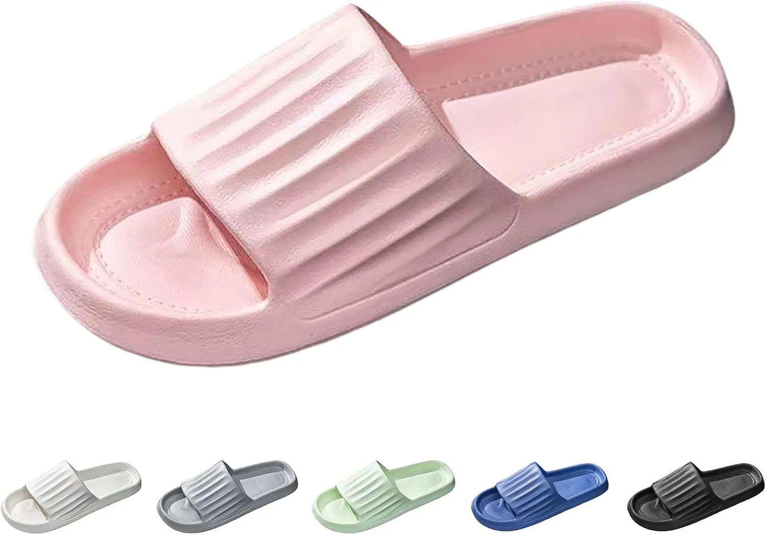 Non Slip Shower Shoes for Women House Slides Shower Sandals Versatile Sandals Pillow Slippers for Women