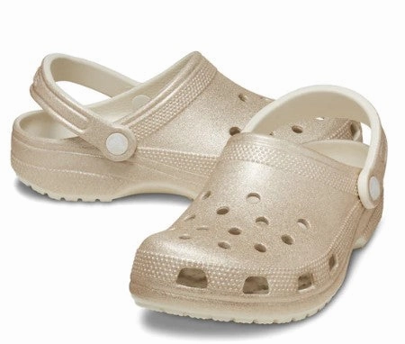 Women's Classic Glitter Clog Vegan Leather Option Luxe sole