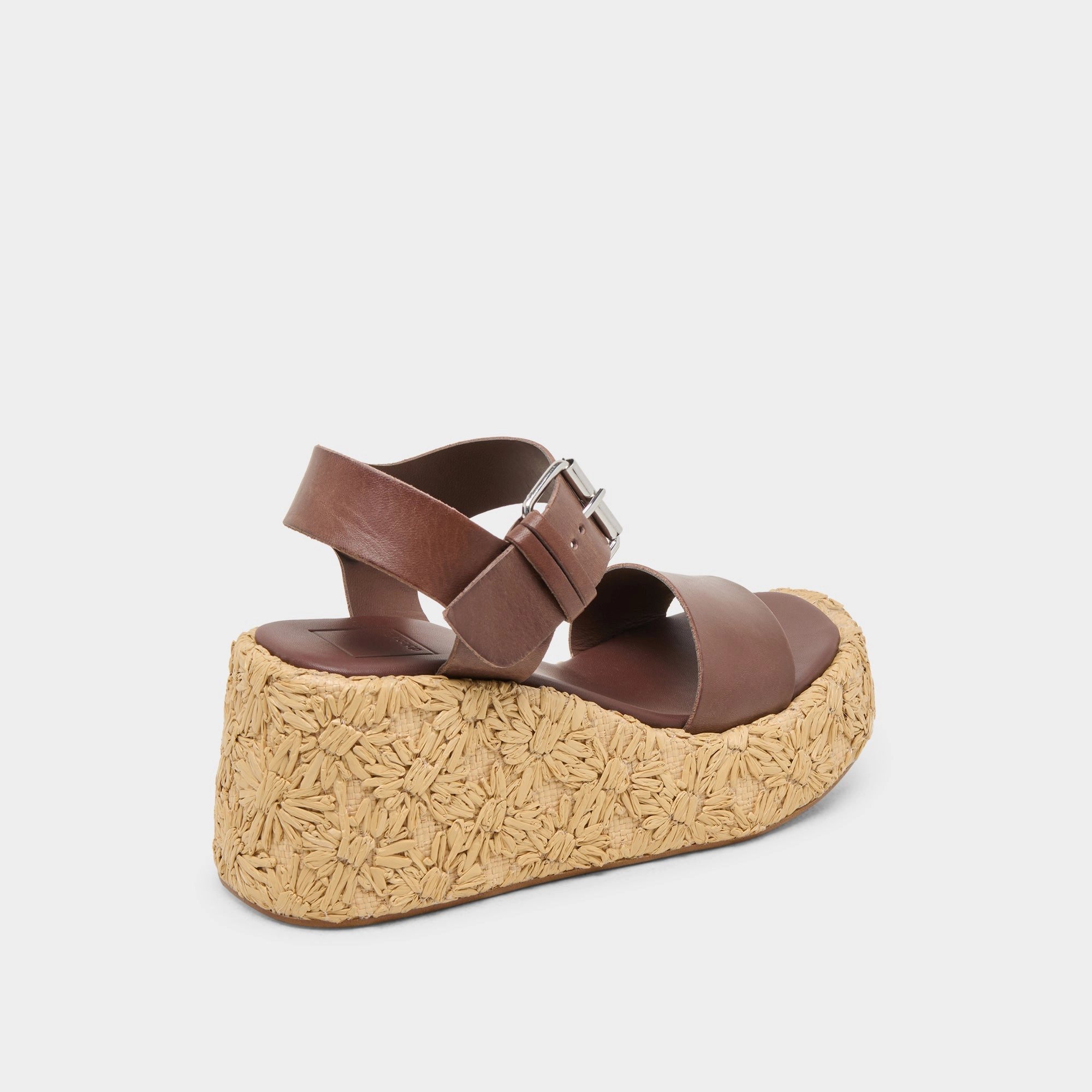 AURI WEDGES DK BROWN LEATHER Formal Look All-around ease