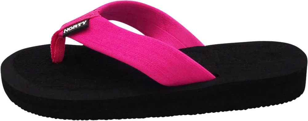 Norty WOMENS 5-10 SANDAL BLACK FUCHSIA   C1008