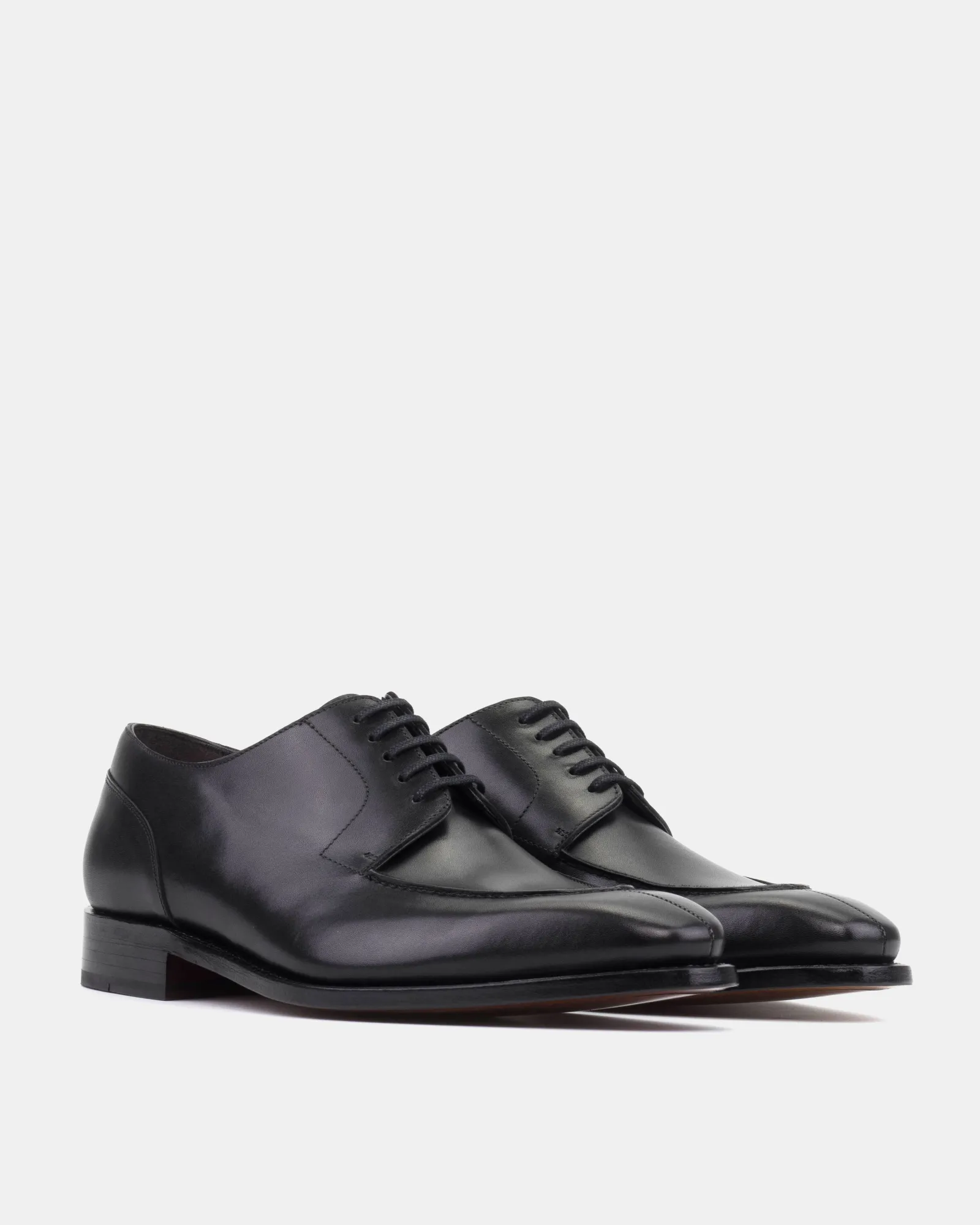 Simple Edge Corporate Casual Norwegian Black Derby - 722