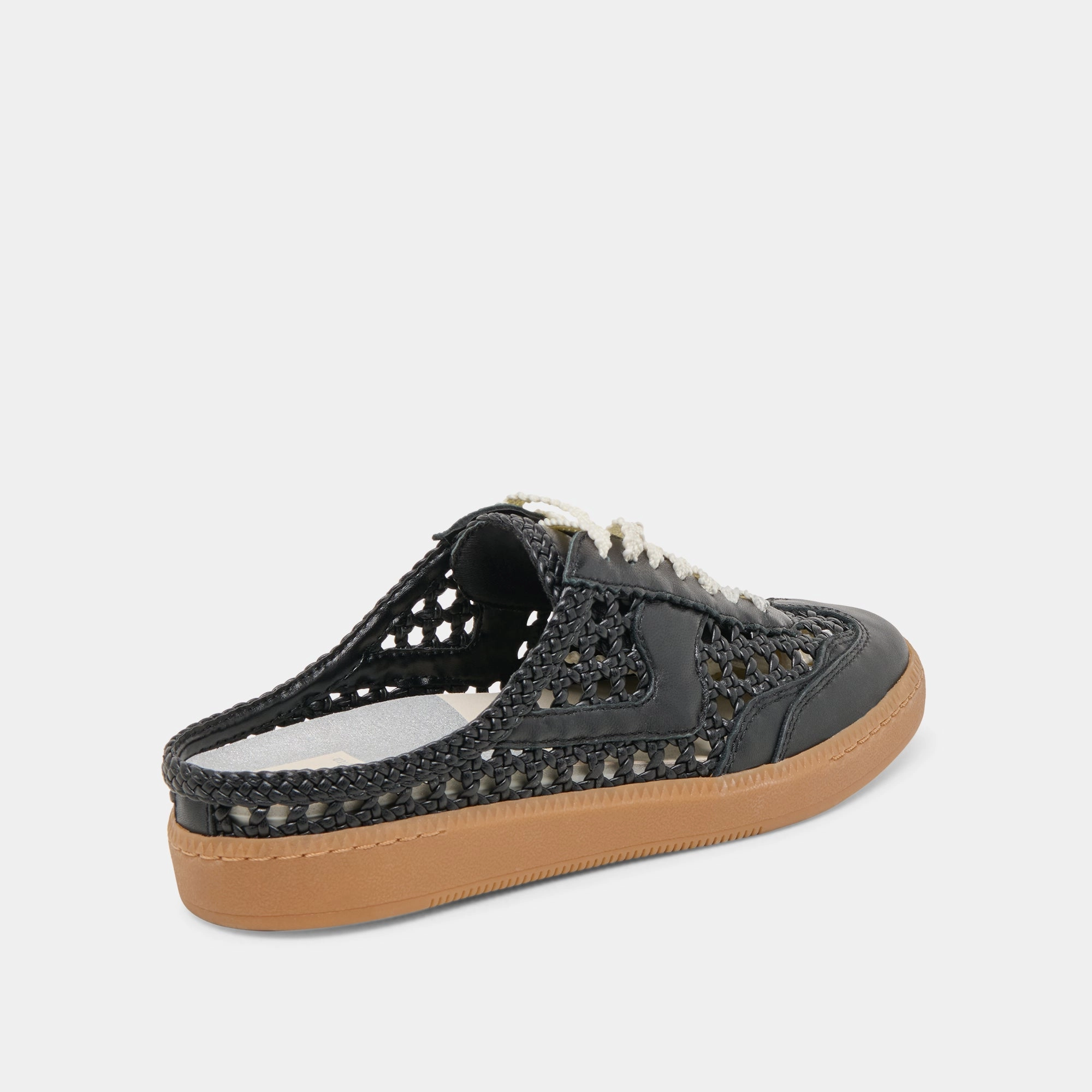 Shock Absorption Core NOTICE SLIDE WOVEN SNEAKERS BLACK WOVEN STELLA