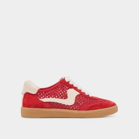 NOTICE SNEAKERS CHERRY PERFORATED NUBUCK Durable TPU