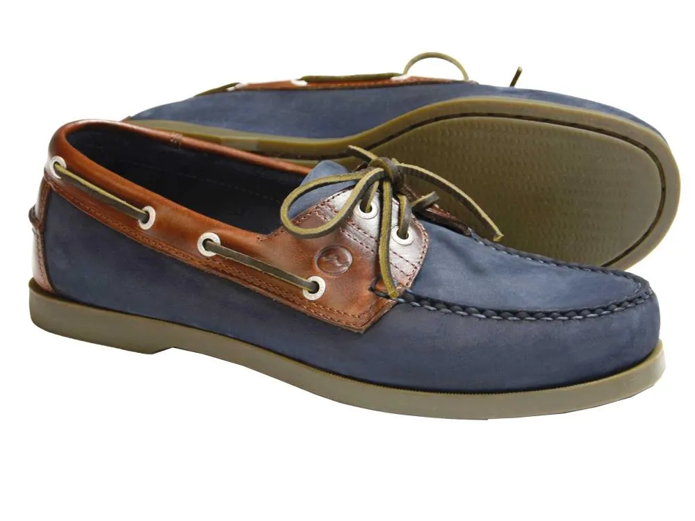 OAKLAND Mens Navy Blue Nubuck Deck Shoe by Orca Bay
